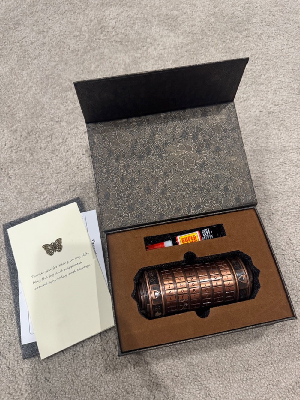 Da Vinci Code Mini Cryptex Lock Puzzle - Picture 6 of 6